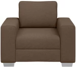 vidaXL Καναπές με μαξιλάρι Καφέ 100 x 77 x 82 εκ ύφασμα