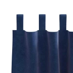 vidaXL Κουρτίνες με κουρτίνες 2 pcs Σκούρο Μπλε 140 x 175 cm Βελούδο