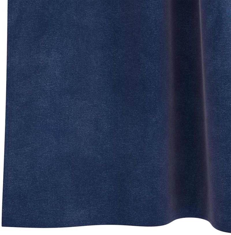 vidaXL Κουρτίνες με κουρτίνες 2 pcs Σκούρο Μπλε 140 x 175 cm Βελούδο