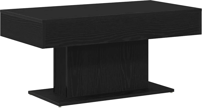 vidaXL Τραπεζάκι σαλονιού Μαύρη δρυς 96 x 50 x 45 εκ