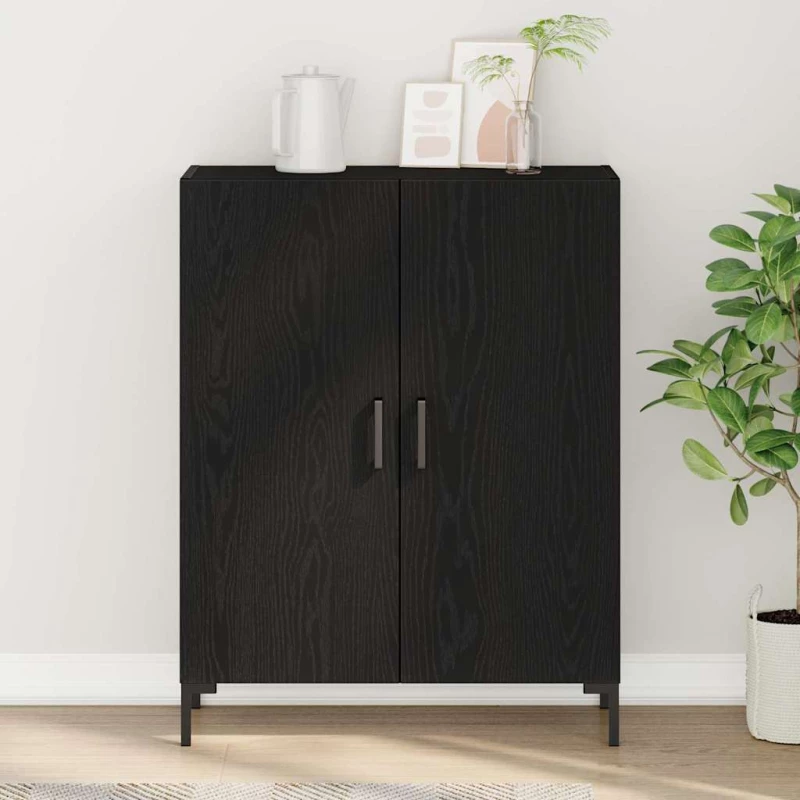 vidaXL Μπουφές Μαύρη Οξυά 69.5 x 34 x 90 εκ. Επεξεργασμένο ξύλο
