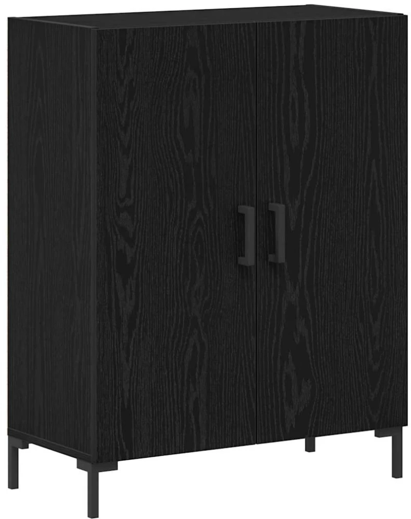 vidaXL Μπουφές Μαύρη Οξυά 69.5 x 34 x 90 εκ. Επεξεργασμένο ξύλο