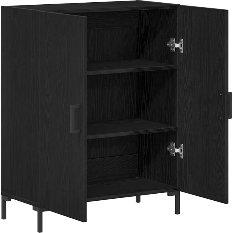 vidaXL Μπουφές Μαύρη Οξυά 69.5 x 34 x 90 εκ. Επεξεργασμένο ξύλο
