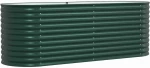vidaXL Υπερυψωμένη Ζαρντινιέρα Πράσινο 240 x 80 x 81 cm Ατσάλι