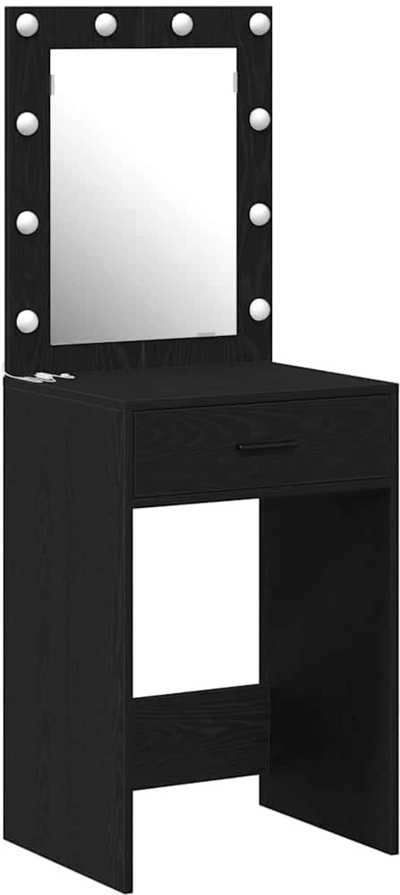 vidaXL Κομοδίνο Μαύρη δρυς 50 x 41 x 135 εκ Επεξεργασμένο ξύλο