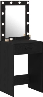 vidaXL Κομοδίνο Μαύρη δρυς 50 x 41 x 135 εκ Επεξεργασμένο ξύλο