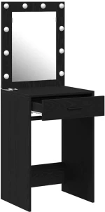 vidaXL Κομοδίνο Μαύρη δρυς 50 x 41 x 135 εκ Επεξεργασμένο ξύλο