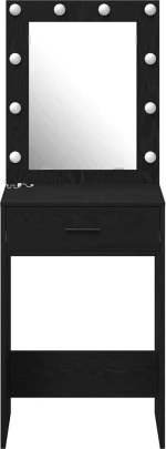 vidaXL Κομοδίνο Μαύρη δρυς 50 x 41 x 135 εκ Επεξεργασμένο ξύλο