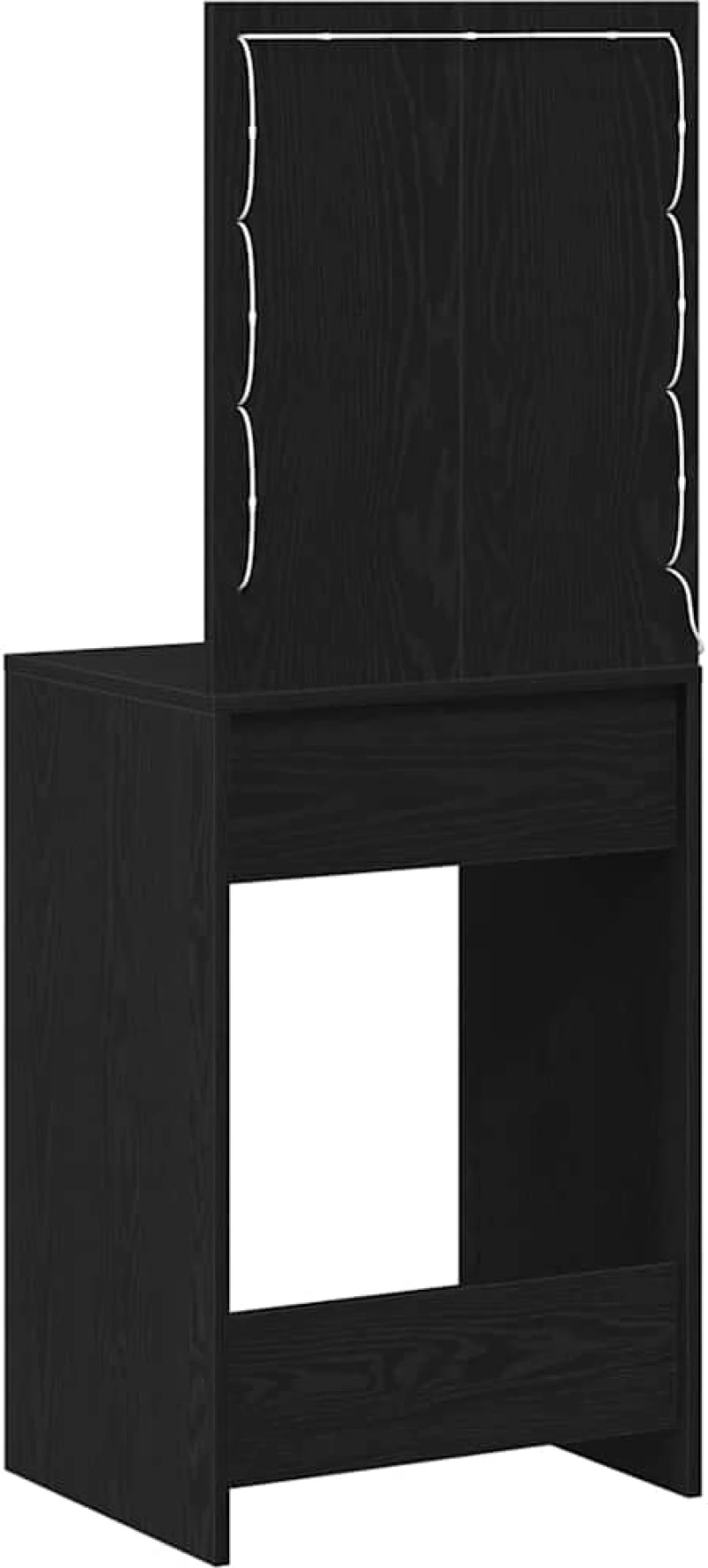 vidaXL Κομοδίνο Μαύρη δρυς 50 x 41 x 135 εκ Επεξεργασμένο ξύλο