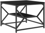 vidaXL Τραπεζάκι σαλονιού Μαύρη δρυς 51 x 50 x 40 εκ.