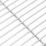 vidaXL Σχάρα ψησίματος Ασημί 40 x 35 εκ. Ανοξείδωτο ατσάλι