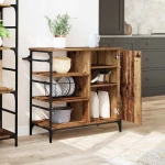 vidaXL Καρότσι Κουζίνας Παλαιό ξύλο 87.5 x 38.5 x 84.5 εκ
