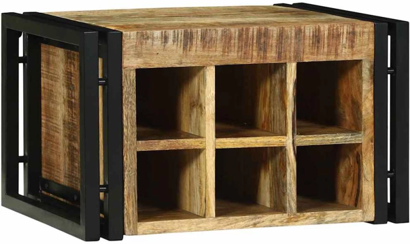vidaXL Ράφι Κρασιού 46 x 35 x 27.5 εκ. Μασίφ ξύλο μάνγκο
