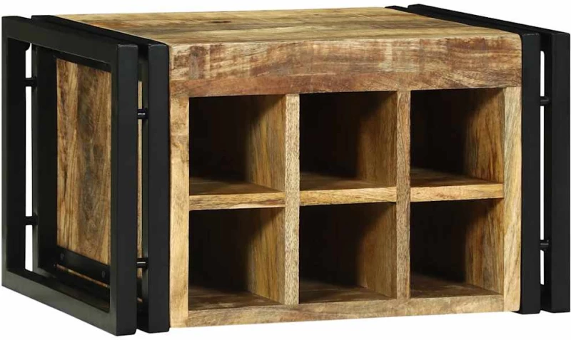vidaXL Ράφι Κρασιού 46 x 35 x 27.5 εκ. Μασίφ ξύλο μάνγκο