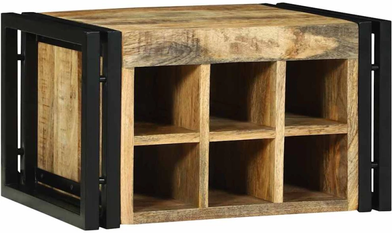 vidaXL Ράφι Κρασιού 46 x 35 x 27.5 εκ. Μασίφ ξύλο μάνγκο