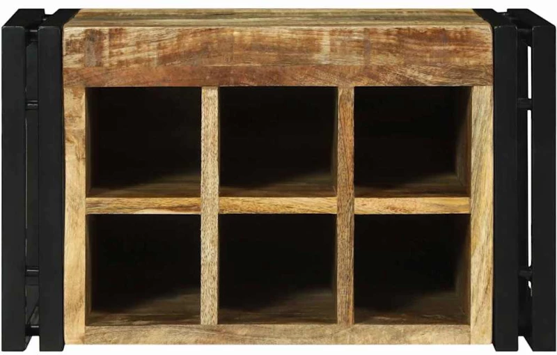 vidaXL Ράφι Κρασιού 46 x 35 x 27.5 εκ. Μασίφ ξύλο μάνγκο