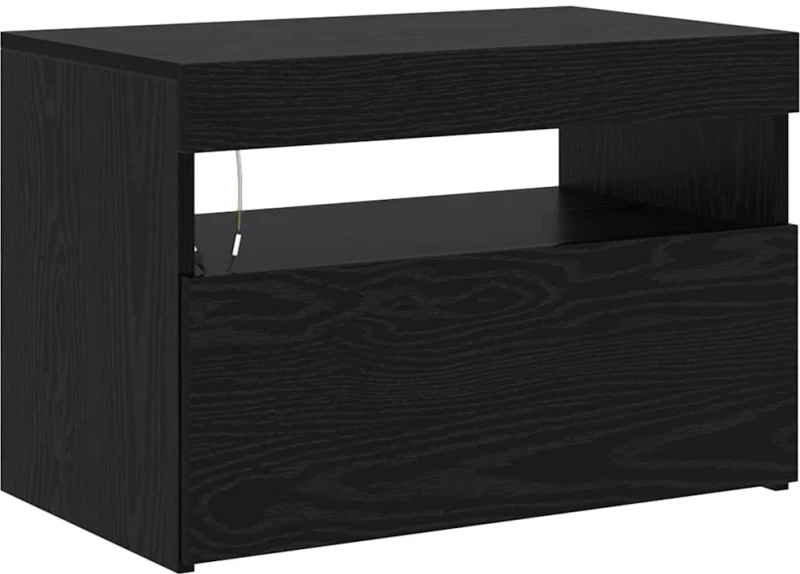 vidaXL Έπιπλα τηλεόρασης 2 pcs Μαύρη δρυς 180 x 35 x 40 εκ