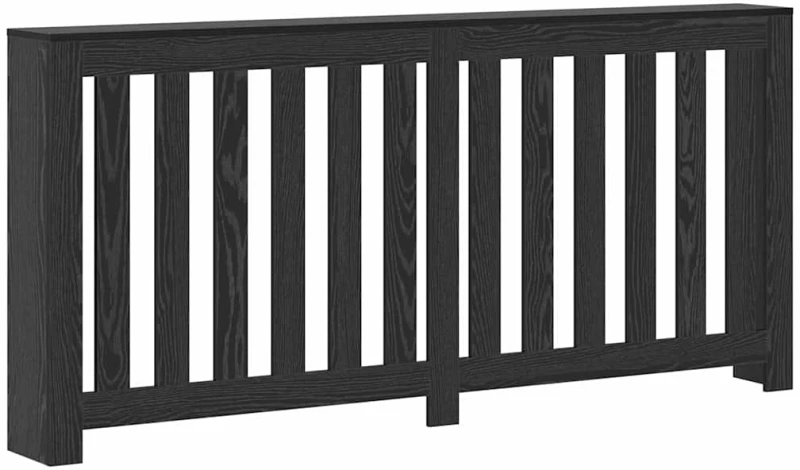 vidaXL Καπάκι Καλοριφέρ Μαύρη Οξυά 175 x 20 x 82 cm