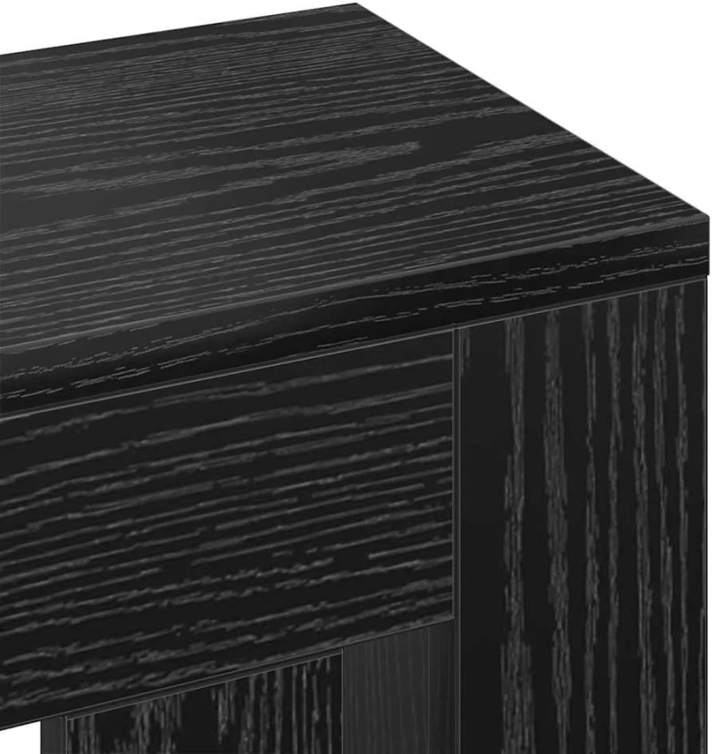 vidaXL Καπάκι Καλοριφέρ Μαύρη Οξυά 175 x 20 x 82 cm
