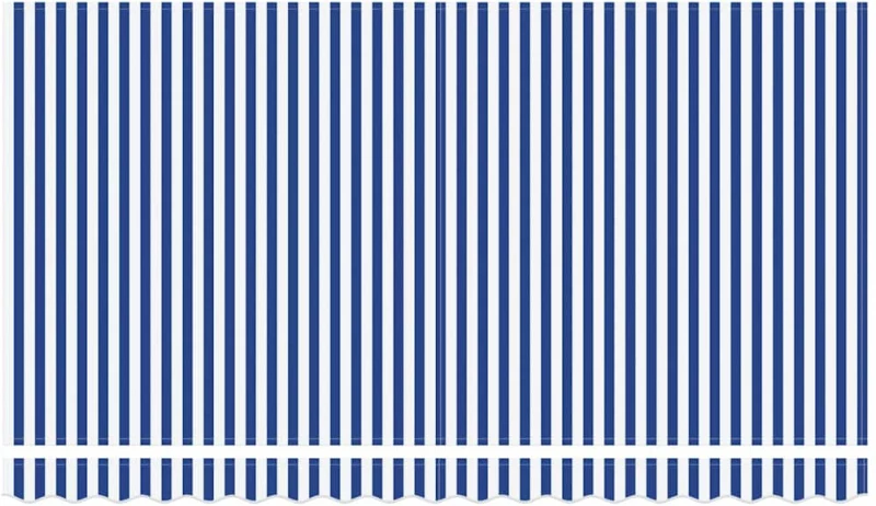 vidaXL Σκηνίτσα Αναδιπλούμενη Μπλε και άσπρο 400 x 200 cm