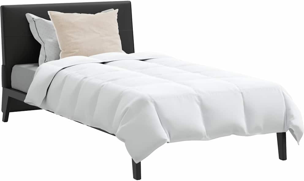 vidaXL Σετ Παπλωμάτων με μαξιλάρι 2 pcs Λευκό 135 x 200 cm Πούπουλο