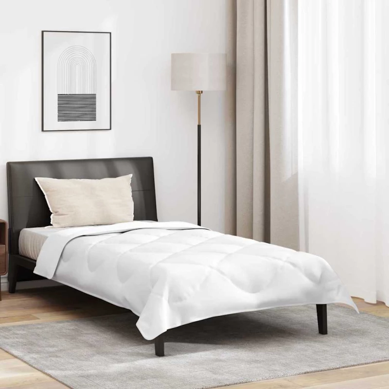 vidaXL Διπλωμένη Κουβέρτα Όλων των Εποχών 2 pcs Λευκό 140 x 220 cm
