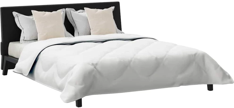 vidaXL Πάπλωμα με μαξιλάρι 3 pcs Λευκό 240 x 200 cm Μικροΐνες