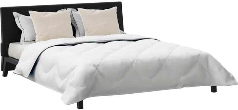 vidaXL Πάπλωμα με μαξιλάρι 3 pcs Λευκό 200 x 220 cm Μικροΐνες