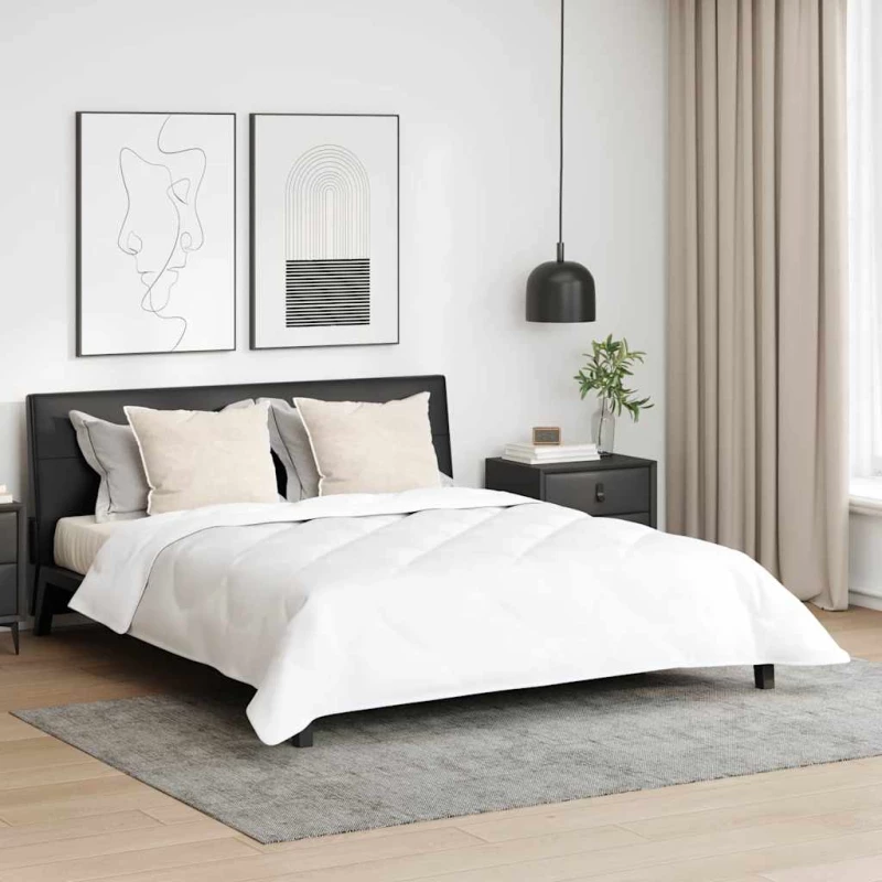vidaXL Χειμερινό Παπλωματοθήκη 3 pcs Λευκό 200 x 200 cm Μικροΐνες