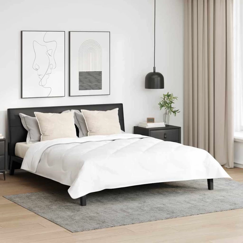 vidaXL Πάπλωμα Άλλο με μαξιλάρι 3 pcs Λευκό 200 x 200 cm Μικροΐνες