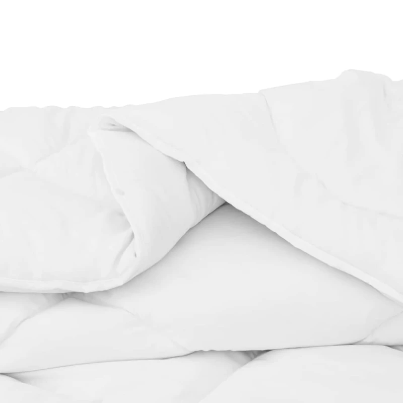 vidaXL Πάπλωμα Άλλο με μαξιλάρι 3 pcs Λευκό 200 x 200 cm Μικροΐνες