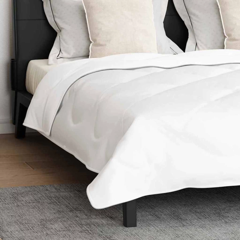 vidaXL Πάπλωμα με Μαξιλάρια Άλλο 3 pcs Λευκό 240 x 220 cm Μικροΐνες
