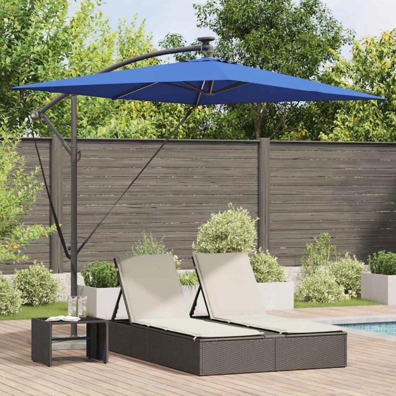 vidaXL Ομπρέλα Cantilever Banana Μπλε 294 x 200 x 254 εκ.