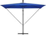 vidaXL Ομπρέλα Cantilever Banana Μπλε 294 x 200 x 254 εκ.