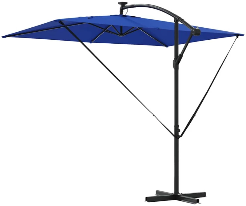 vidaXL Ομπρέλα Cantilever Banana Μπλε 294 x 200 x 254 εκ.