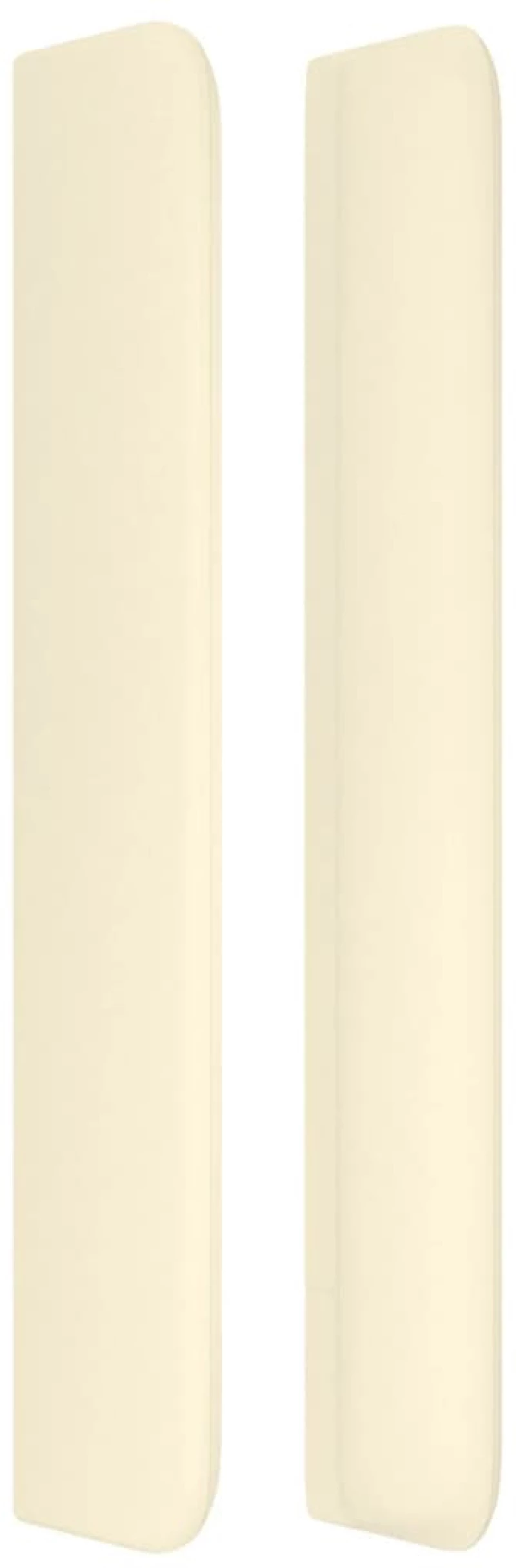 vidaXL Κεφαλάρι με Πτερύγια Κρεμ 183x16x118/128 εκ. Συνθετικό Δέρμα