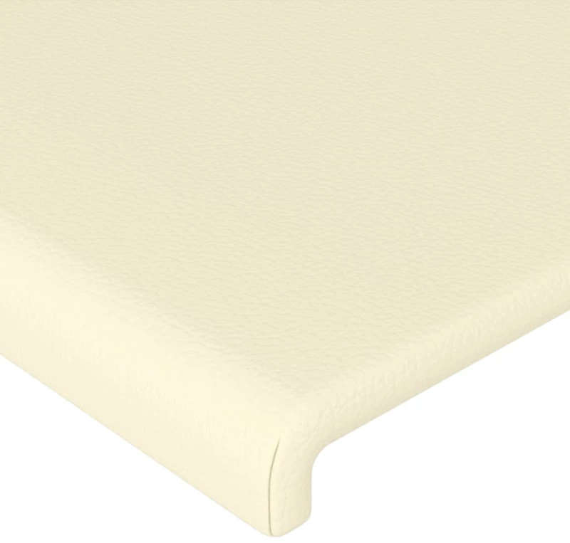 vidaXL Κεφαλάρι με Πτερύγια Κρεμ 183x16x118/128 εκ. Συνθετικό Δέρμα