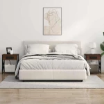 vidaXL Κομοδίνο με Σταθμό Φόρτισης Καφέ δρυς 41 x 31 x 51 εκ.