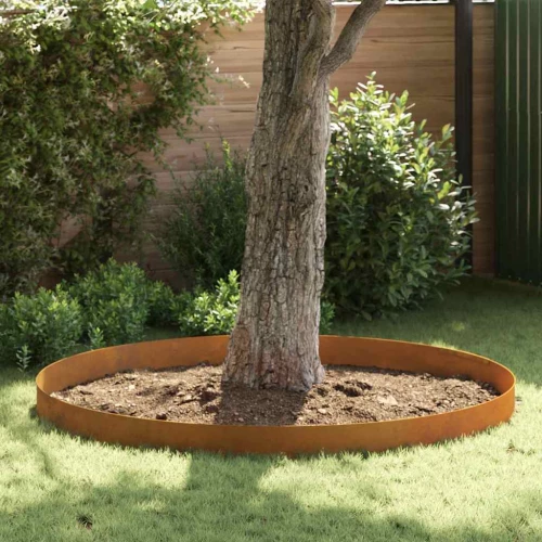vidaXL Φράχτης Κήπου Σκ rusty 450 x 20 εκ Ατσάλι σκληρυθέν στον αέρα