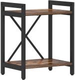 vidaXL Βιβλιοθήκη Καπνιστή δρυς 40 x 30 x 48.5 εκ Επεξεργασμένο ξύλο