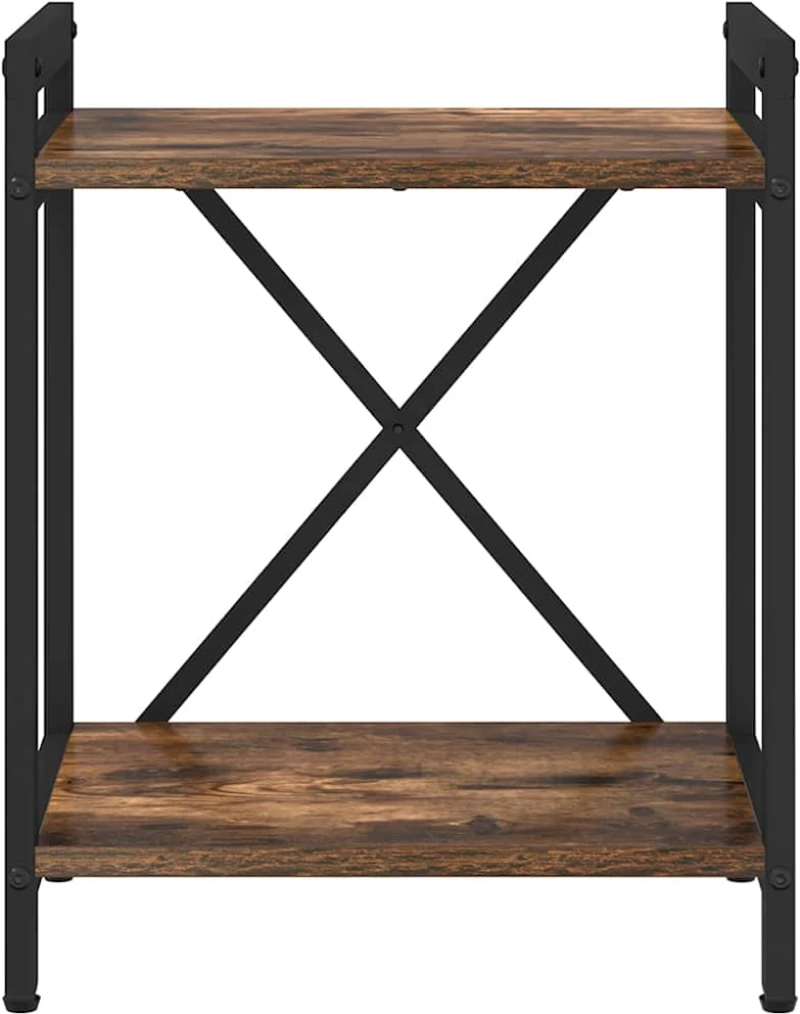 vidaXL Βιβλιοθήκη Καπνιστή δρυς 40 x 30 x 48.5 εκ Επεξεργασμένο ξύλο