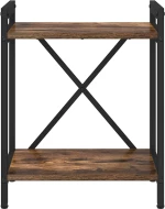 vidaXL Βιβλιοθήκη Καπνιστή δρυς 40 x 30 x 48.5 εκ Επεξεργασμένο ξύλο