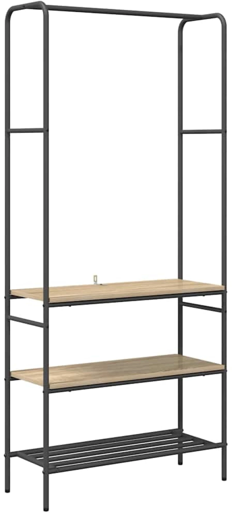 vidaXL Ράφι ρούχων με ράφια Sonoma Δρυς 77 x 30 x 171 εκ