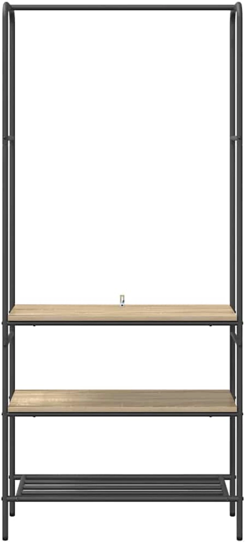 vidaXL Ράφι ρούχων με ράφια Sonoma Δρυς 77 x 30 x 171 εκ