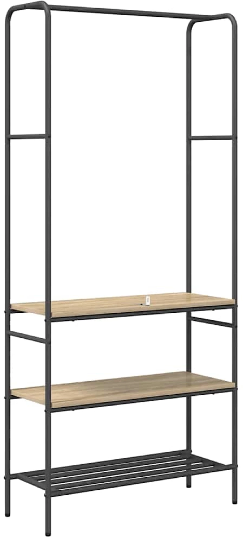 vidaXL Ράφι ρούχων με ράφια Sonoma Δρυς 77 x 30 x 171 εκ