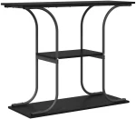vidaXL Τραπέζι κονσόλας με ράφι Μαύρη δρυς 101 x 35 x 80.5 εκ