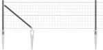 vidaXL Φράχτης με Στήλες. Γκρι 0.8 x 25 m Ατσάλι
