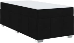 vidaXL Σκελετός Κρεβατιού με στρώμα Μαύρο 80 x 200 cm ύφασμα