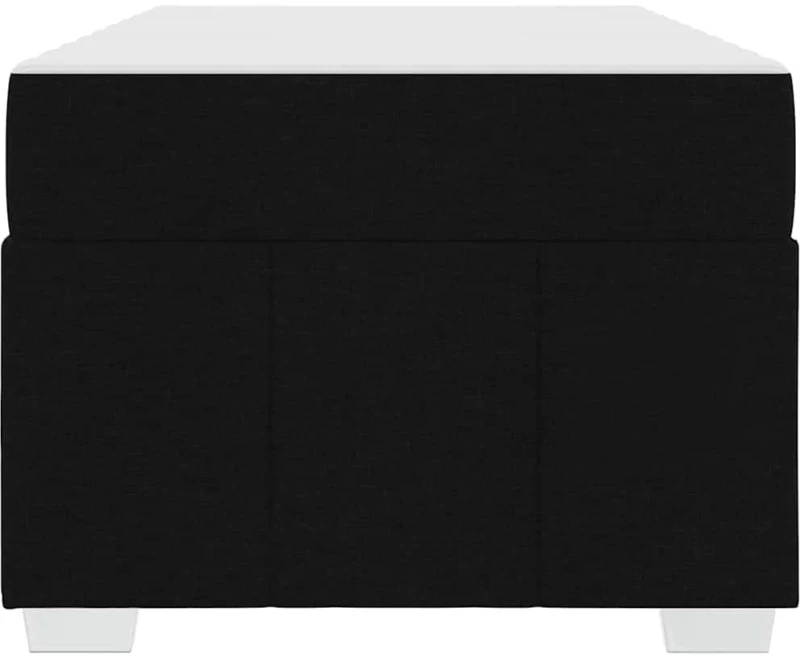 vidaXL Σκελετός Κρεβατιού με στρώμα Μαύρο 80 x 200 cm ύφασμα