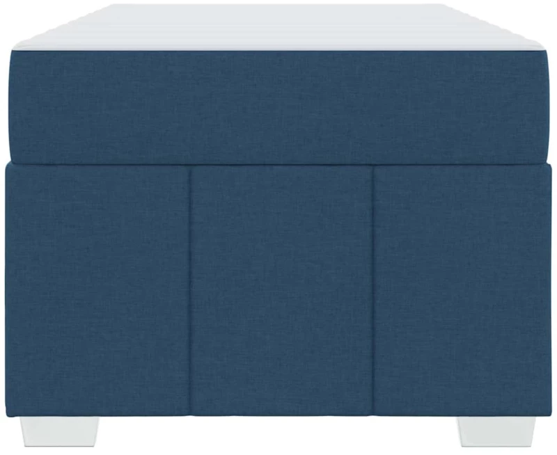vidaXL Σκελετός Κρεβατιού με στρώμα Μπλε 100 x 200 cm ύφασμα